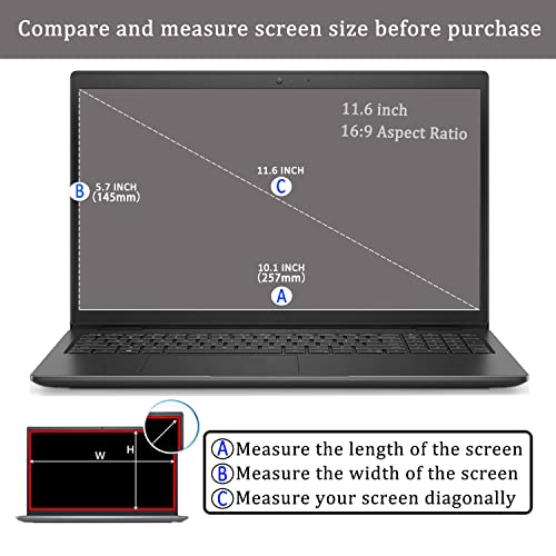 i-Tensodo 2 Pack 11.6" Laptop Tempered Glass Screen Protector, For 11.6 inch Aspect Ratio 16:9 Laptop, 9H Hardness