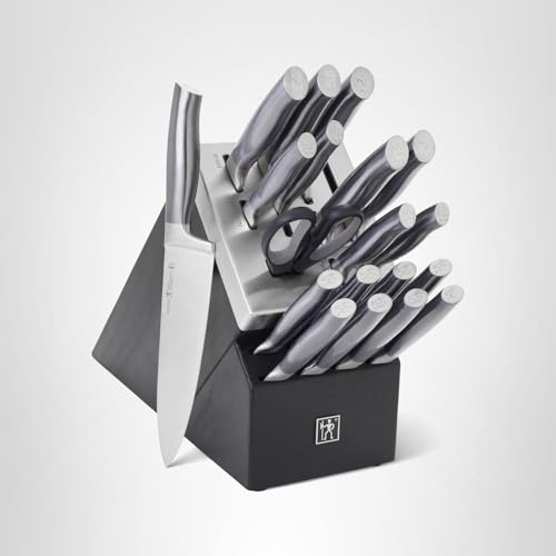HENCKELS Graphite 20-pc Self-Sharpening Knife Set with Block - Black