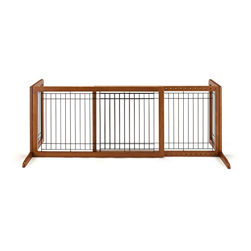 Richell 94135 Freestanding Pet Gate with Autumn Matte Finish, Small