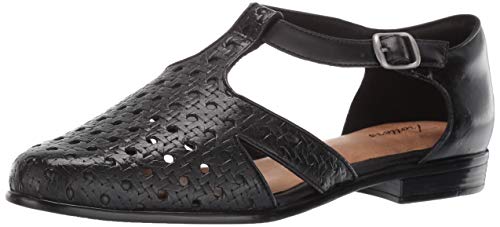 Trotters Women's Leatha Open Weave Sandal, Navy, 11.0 N US