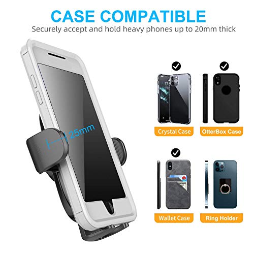 APPS2Car Car Phone Holder Mount, Dashboard/Windshield/Cell Phone Holder for Car, Compatible with iPhone, Samsung, All Cellphone,Black
