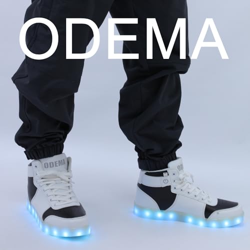 Odema V3 Aurora Unisex High Top Light Up Shoes, Sneakers with Lights for Men,Women, Led Light Shoes,USB Charging Glowing Shoes for Teens