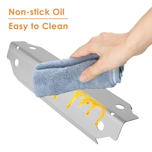 AJinTeby Grill Replacement Parts for Dyna Glo DGC310CNP-D, DGC310BNP-D, DGC310RNP-D Grill Models, Stainless Steel Grill Heat Plate, Heat Shields, Burner Cover for Dyna-Glo 3-Burner Grills, 3 Pack
