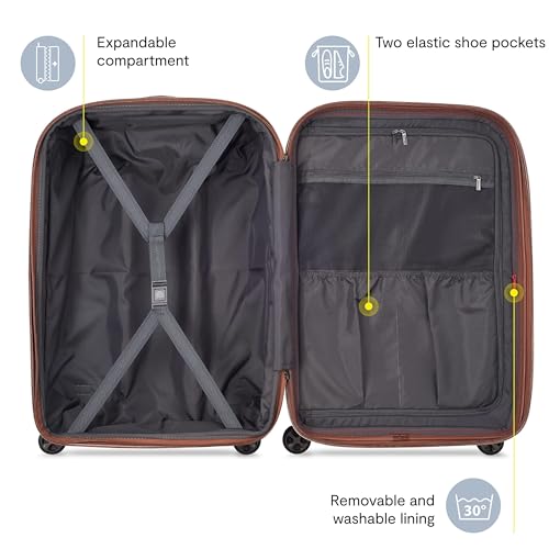 DELSEY PARIS Carrousel Hardside Expandable Luggage with Spinner Wheels, 2 Piece Set, Navy, 2 Piece Set (21/28)