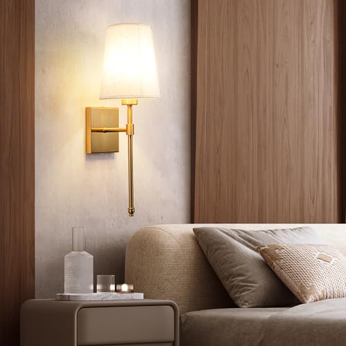 Battery Operated Wall Sconce Light Set Of Two, Battery Operated Sconces Wall Lighting Indoor Wireless Wall Sconce With Remote Control, Dimmable Battery Wall Lamp With 3CCT Bulb For Bedroom Living Room