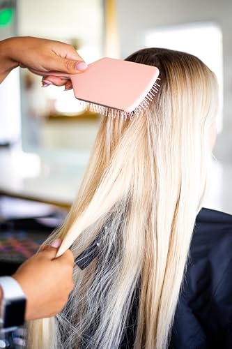 Framar Detangler Brush, Paddle Brush – Elegant Detangling Brush, No more Tangles Hair Brush – Hair Brushes for women, men and children (Champagne)