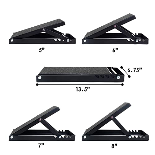 Height Adjustable Squat Wedge Set – Anti-Slip Slant Board for Heel Elevated Squat, Calf Stretching (small pair)