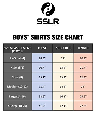 SSLR Big Boys' Santa Claus Party Tropical Ugly Hawaiian Christmas Shirts (Small, Red Blue)