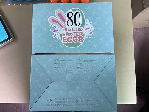 JOYIN 80 Packs Prefilled Easter Eggs with Toys and Stickers, Toys Fillers for Easter Egg Hunt, Basket Stuffers, Party Favors, Classroom Events