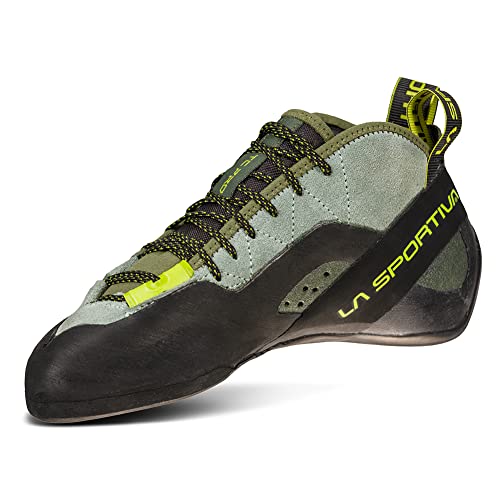 La Sportiva Men's TC Pro Rock Climbing Shoes, Olive, 8.5-9