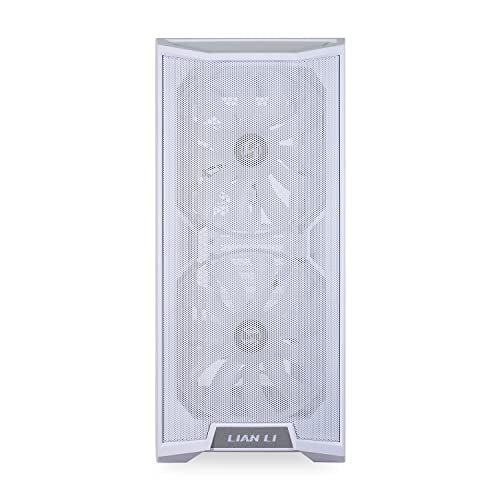 LIAN LI LANCOOL 215 E-ATX PC Case, RGB Gaming Computer Case Features High Airflow with 2x200mm ARGB Fans & 1x120mm Fan Pre-Installed and Mesh Front Panel, Tempered Glass Mid-Tower Chassis (Black)
