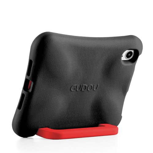 LeiJue Kids Case for iPad Mini 7 (A17 Pro) 2024 /iPad Mini6 2021, Light Weight Heavy Duty/Shockproof/Drop Proof with Handle/Kickstand, Child Friendly Cover for iPad Mini 7th/6th Gen 8.3inch (red)