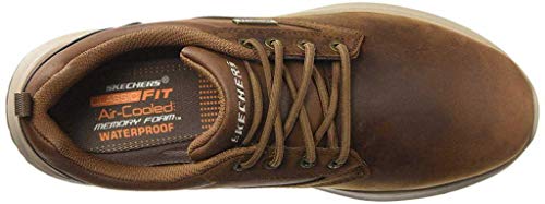 Skechers Men's Delson-Antigo Oxford, Tan, 10 M US