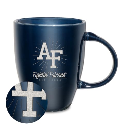 Rico Industries NCAA Tarleton State Texans Sunburst Purple 18oz Laser Engraved Ceramic Lustre Mug