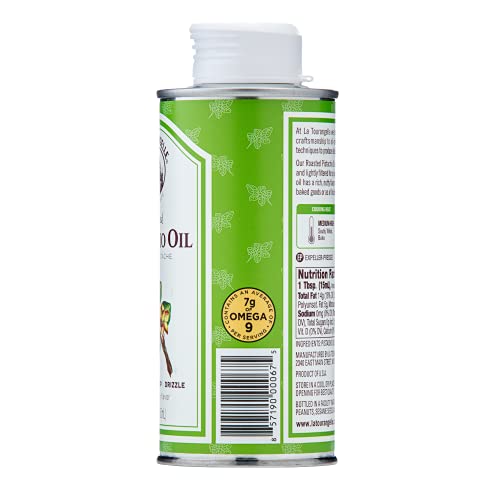 La Tourangelle, Roasted Pistachio Expeller-Pressed Oil for Cooking, Baking, and Beauty, Adds Flavor to Vinaigrettes, Sauces, Marinades, Green, 8.45 Fl Oz