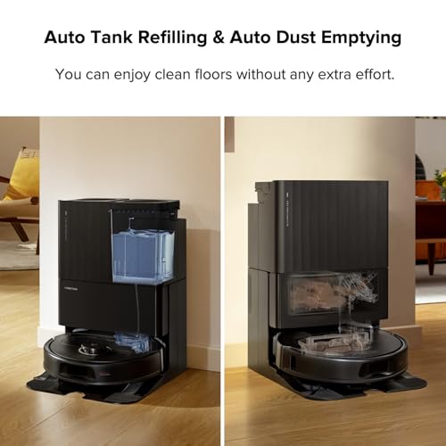 roborock Qrevo Pro Robot Vacuum and Mop with FlexiArm Design Edge Mopping, Dynamic Hot Water Mop Washing and Auto Mop Drying, Intelligent Dirt Detection, 7,000 Pa Suction