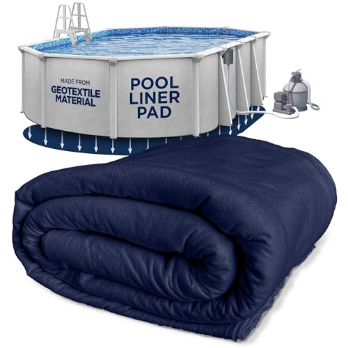 Shop Square 10-Foot-by-15-Foot Oval Pool Liner Pad for Above Ground Pools - Under Pool Padding, Above Ground Pool Pad Oval, Puncture Protection, Extend Liner Life, Durable Geotextile Material