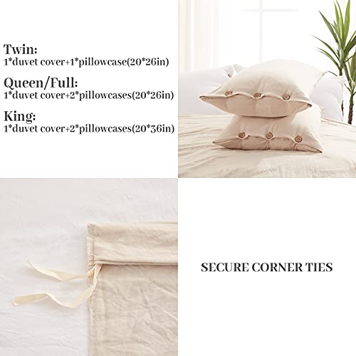 NexHome Dark Grey Duvet Cover Sets Twin Size 2 Piece Double Brushed Microfiber Twin Duvet Cover with Button Closure & Corner Tie 1 Breathable and Soft Duvet Cover 68x90 inches + 1 Pillow Sham