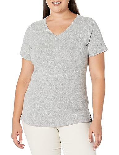 EVANS Women's Plus Size TOP V Neck ESS E, Buttercream