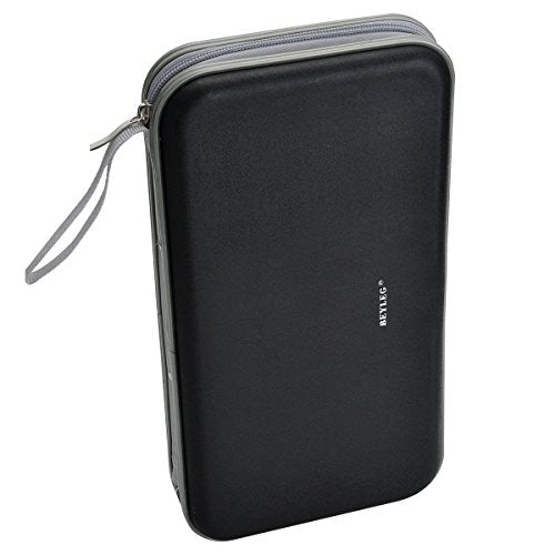 Wismart 70 Capacity Heavy Duty CD DVD Blu-ray Media case Storage Holder Organizer Wallet (Black)