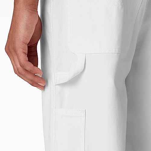 Dickies Industrial Wear mens Painters Bib Overall , White, 38W x 32L US