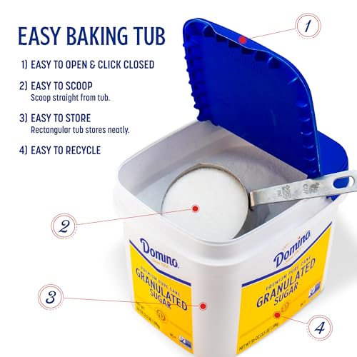 Domino® Sugar 3.5 lb Easy Baking Tub, Premium Pure Cane Granulated Sugar
