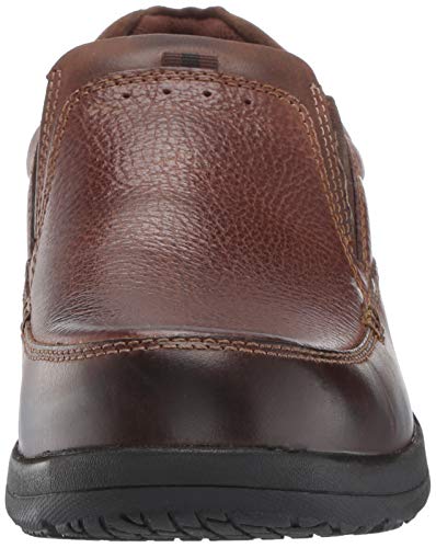 Nunn Bush Men's Cam Slip-on Lightweight Comfortable Casual Loafer, Brown Crazy Horse, 9.5 Wide