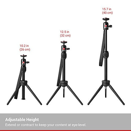 Nebula Anker Adjustable Tripod Stand - Compact, Portable Projector Stand for Capsule Series - Includes Universal Mount and Swivel Ball Head - Aluminum Alloy Tripod Stand