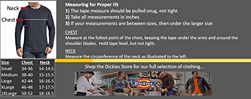 Dickies mens Temp-iq Performance Cooling Long Sleeve T-shirt Big-tall T Shirt, Dark Navy, 1X Tall US