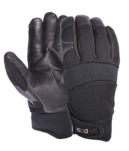 SKYDEER Winter Deerskin Leather Work Gloves, 100G 3M Thinsulate Lining for Cold Weather, Thermal Insulated Gloves (SD2251T/S)