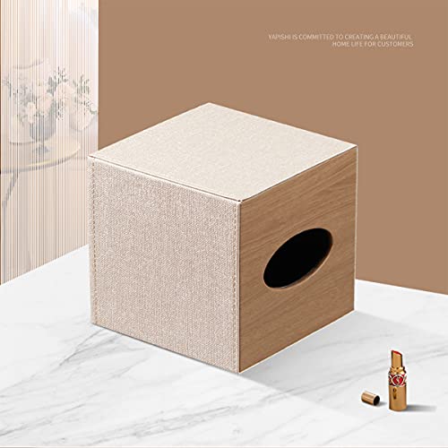 Square Tissue Box Cove,Cut Leather Tissues Cube Box Holder,Modern Facial Paper Organizer Storgage,Box Tissue Dispenser Decor Accessories for Bathroom Counter,NightStand,Coffee table,desk,Home,Office