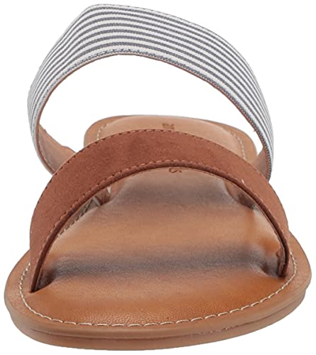 Amazon Essentials Women's Two Band Sandal, Tan, 10