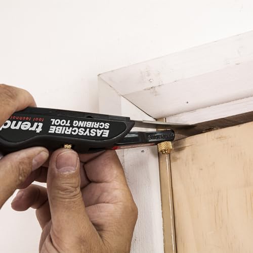 Trend EasyScribe Scribing Tool, Accurate Scribing Solution for Carpenters, Joiners, Tilers, Kitchen & Shop Fitters, E/SCRIBE, Black