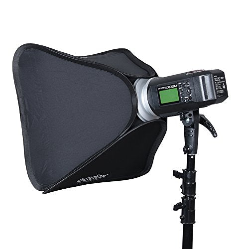 Godox AD600BM 600Ws GN87 HSS 1/8000s Outdoor Flash Strobe Studio Monolight with Bowens Mount, 8700mAh Battery, 2.4G Wireless X System with 32"x32" Softbox, Standard Reflector, Snoot, Barn Door Kit