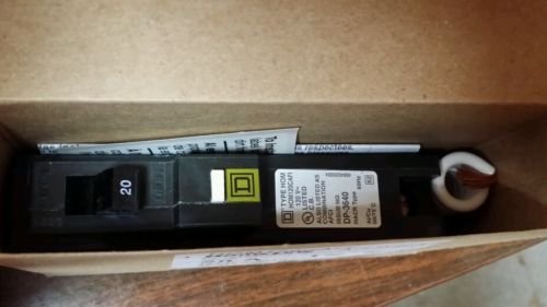Square D Homeline HOM120CAFI NIB 20 Amp 120 Volt Arc Fault Circuit Breaker NIB