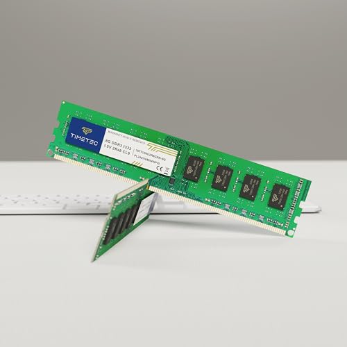 Timetec 32GB KIT(4x8GB) DDR3 / DDR3L 1333MHz PC3-10600 Non-ECC Unbuffered 1.5V / 1.35V CL9 2Rx8 Dual Rank 240 Pin UDIMM PC Desktop Computer Memory RAM Module Upgrade (32GB KIT(4x8GB))