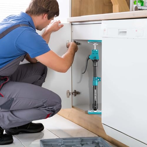 MAXENIKIT Cabinet Jacks for Installing Cabinets, 15-4/5" to 23-3/5" Third Hand Tools Adjustable Support Pole, 3rd Hand Support System for Upper Cabinet Installation, 285 LB Capacity, 1 PC