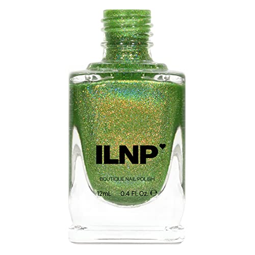 ILNP Brilliance - Pale Gold, Pinkish Bronze, Light Green Ultra Chrome Color Shifting Flakie Nail Polish