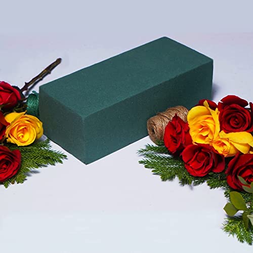 FLOFARE Large Pack of 3 Dry and Wet Floral Foam Blocks for Fresh and Artificial Flowers, Each (7.8” L x 3.5” W x 2.4” H), for Wedding, Birthdays, Home, Office, and Garden Decorations