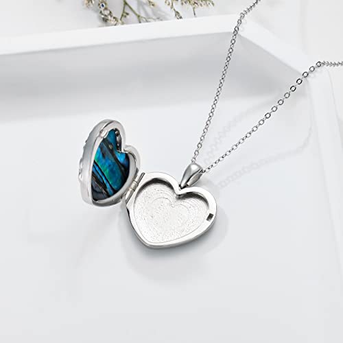 LONAGO Tree Of Life Heart Locket Necklace That Hold Pictures Family Tree Photo Locket Pendant Necklace for Women
