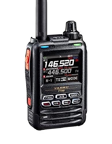 YAESU Yaesu FT-5DR C4FM/FM 144/430MHz Dual Band 5W Digital Transceiver with Touch Screen Display Black
