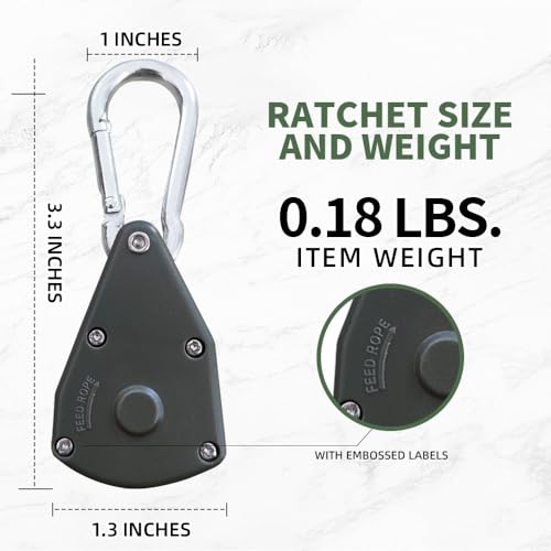 2pcs 15ft Ratchet Tie Down Rope Canopy Tent Tie Downs Strap Retractable Hanger with Hooks Reinforced Metal Gear for Camping Essentials 5/32"