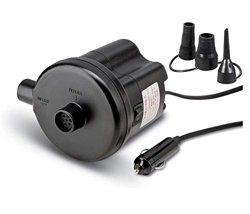 Pittman Outdoors AirBedz Inflatable PVC Rear Seat Air Mattress, Black - Mid-Size Fits Jeeps, Car, SUV’s & Mid-Size Trucks, Comes with Portable DC Air Pump