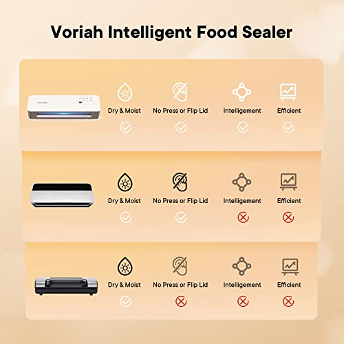 Vacuum sealer (automatic and manual optional), 9-in-1 multi-function dual-pump sealing mode, sous-vide, removable machine washable drip tray, durable silicone gasket, complete starter kit