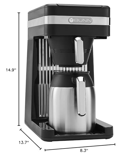 BUNN CSB3TD Speed Brew High Altitude Coffee Maker, 10 Cup, Stainless Steel