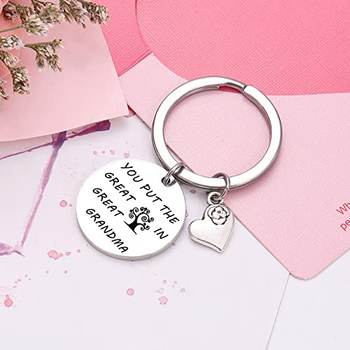 NOTHERS RSZOTW Great Grandma Gift Mothers Day Gift Great Grandmother Gift Great Grandma Thank You Jewelry Great Gigi Gifts Great Grammy Gift Granny Gift Great Nana Jewelry