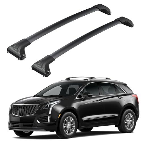 HmmtyRack Car Roof Rack Cross Bars Compatible with Cadillac XT5 2017-2024 with Lock, Aluminum Cross Bar for Rooftop Cargo Carrier Luggage Kayak Canoe Bike Snowboard
