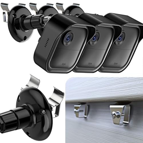 Blink Outdoor Vinyl Siding Mount with Waterproof Case, No-Hole Needed Mounting Bracket and Full Weather Proof Cover for All-New Blink Outdoor Security Camera System(3 Pack)