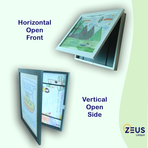 Kids Art Frame can hold standard paper sizes of 8.5 x 11 inches, Letter sizes , Perfect for organize and display your children's artwork, drawings, paintings, or masterpiece, Changeable Front opening