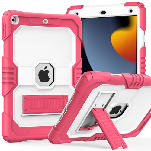 Case for iPad 10th Generation 10.9 inch 2022, iPad Case 10th Generation with Pencil Holder/Built-in Stand, Shockproof Rugged Protective Cover for iPad 10th Gen Case (Yellow)